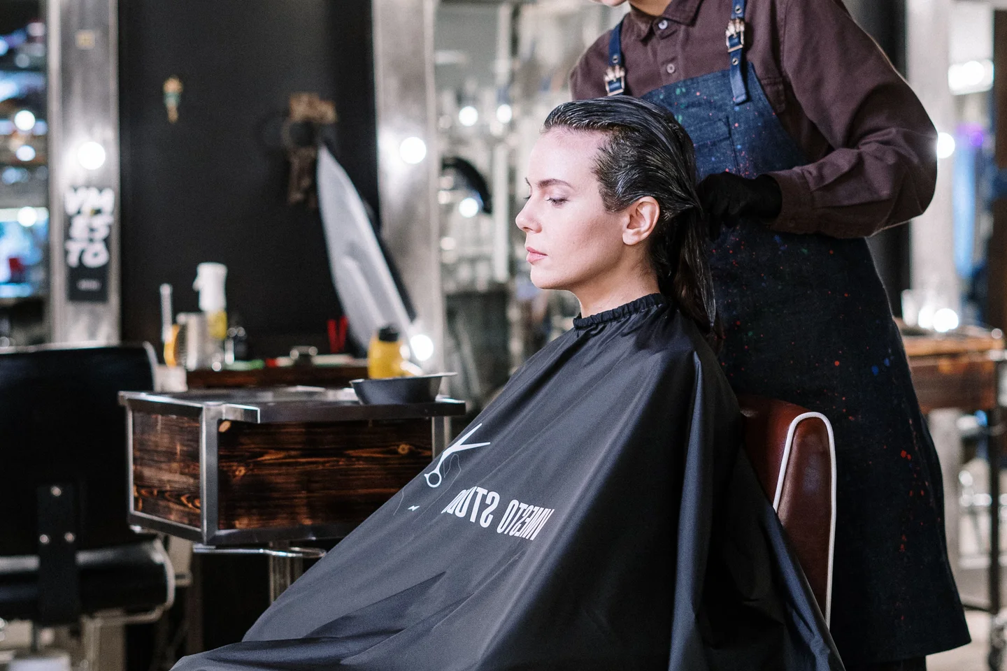 Équipe d'un salon de coiffure